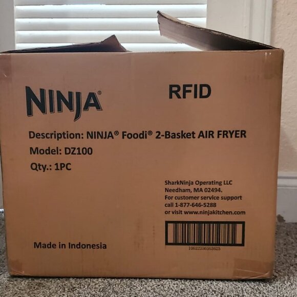 Ninja DZ100 Foodi 4-in-1 8-qt. 2-Basket Air Fryer with DualZone Technology - Picture 3 of 4